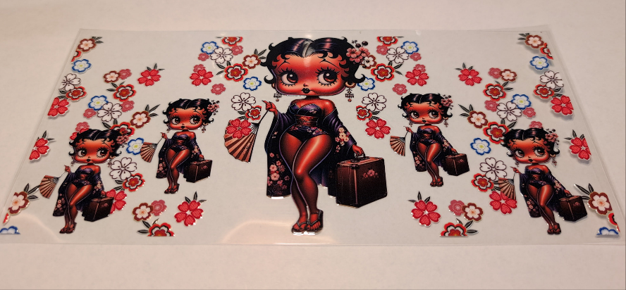 Beautiful Betty, Japanese, Cherry Blossoms, Melenated BB