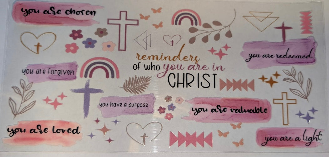 Reminder of who you are in Christ