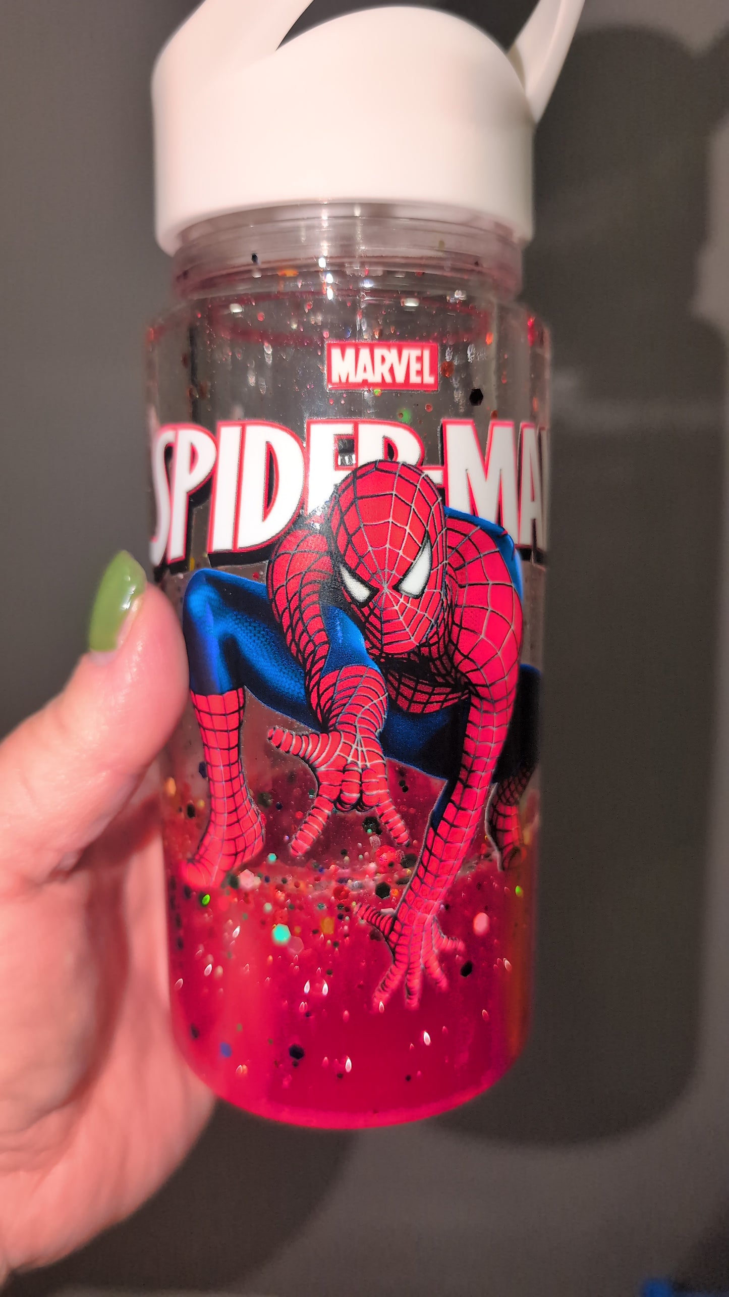 *10 oz Customized Snow Globe or Lava Drip Plastic Water Bottle