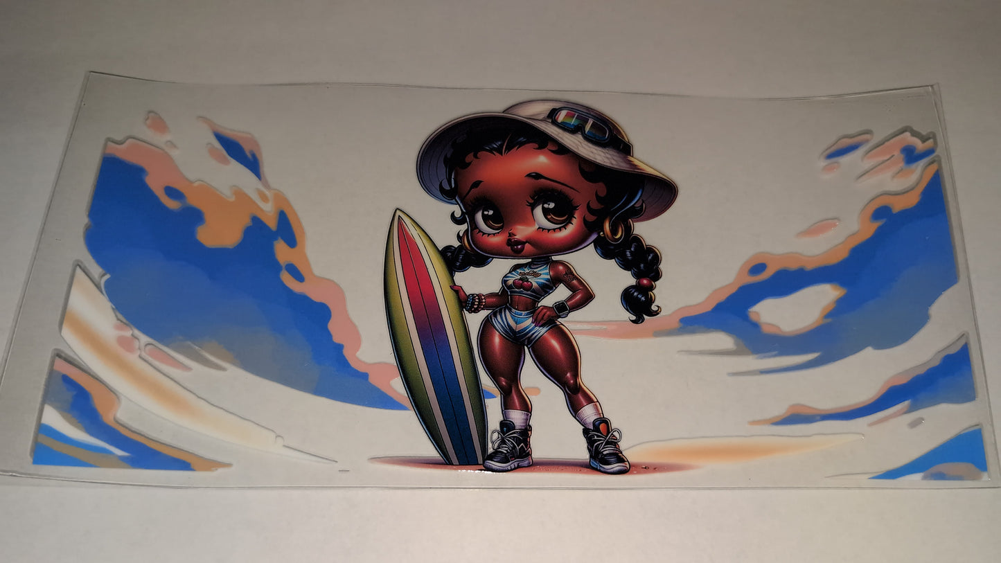 Beautiful Betty, Surfboard, Waves, Melanated BB