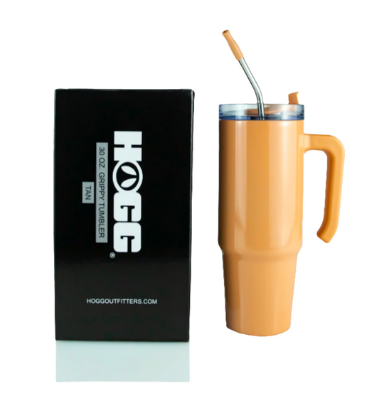 30 oz Tan Grippy Sublimatable Stainless Steel Customized Tumbler