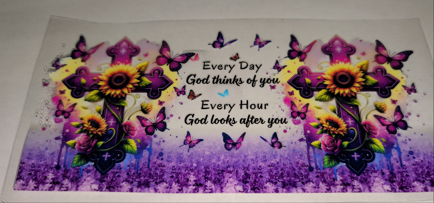 Everyday God thinks of you. Every hour God looks after you.