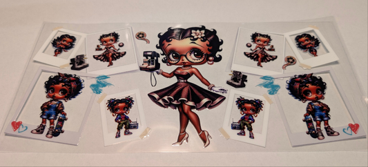 Beautiful Betty, Brown Dress, Queen, Multiple Poses, Melenated BB