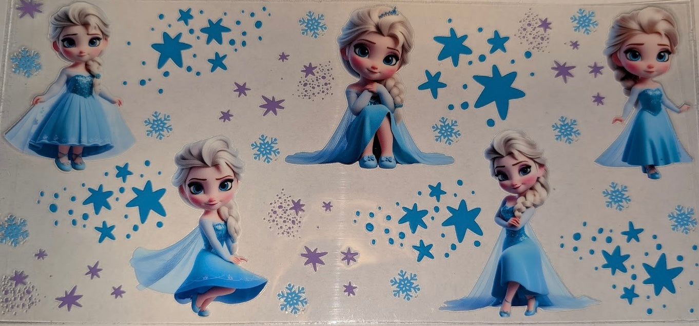 Elsa, Animated, with Snowflakes