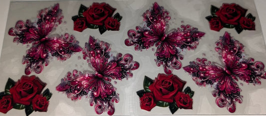Butterflies with Roses