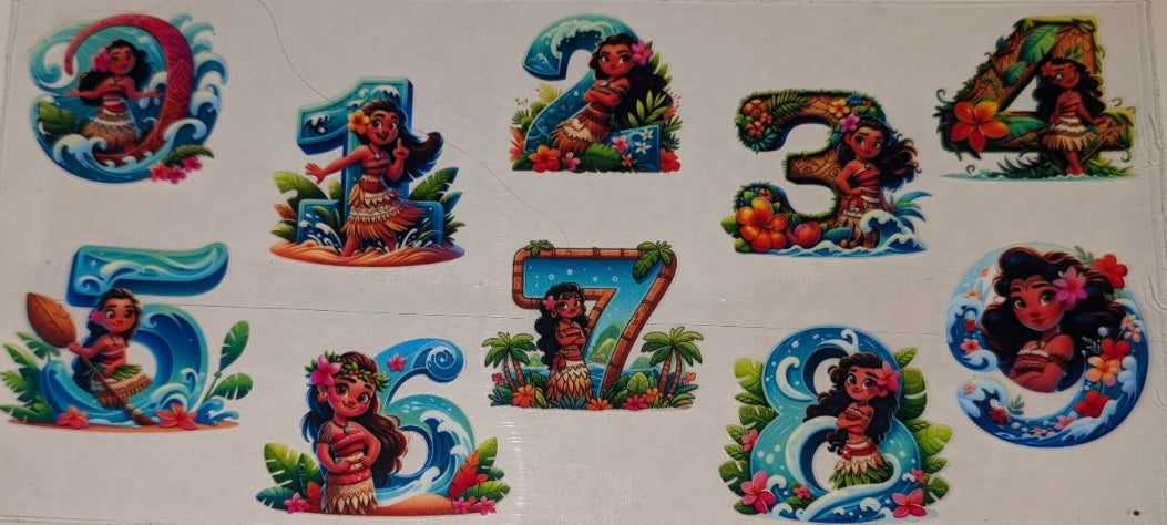 Moana with numbers