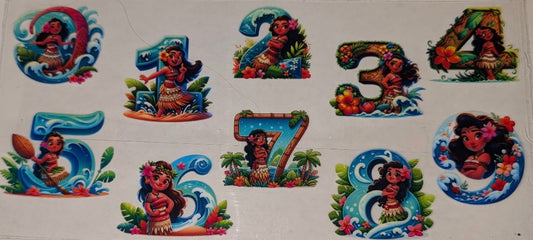 Moana with numbers