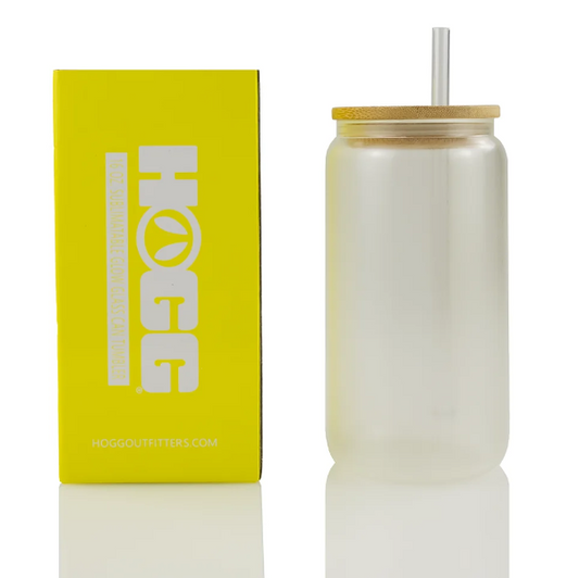 16 oz Sublimatable Glow Glass Can Tumbler