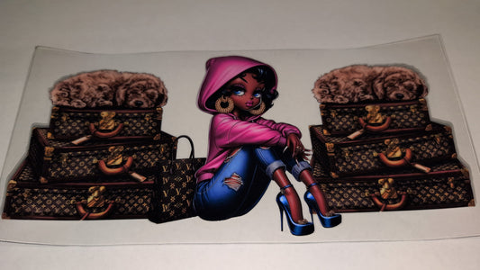 Beautiful Betty, Brown Puppy, LV Luggage, BB