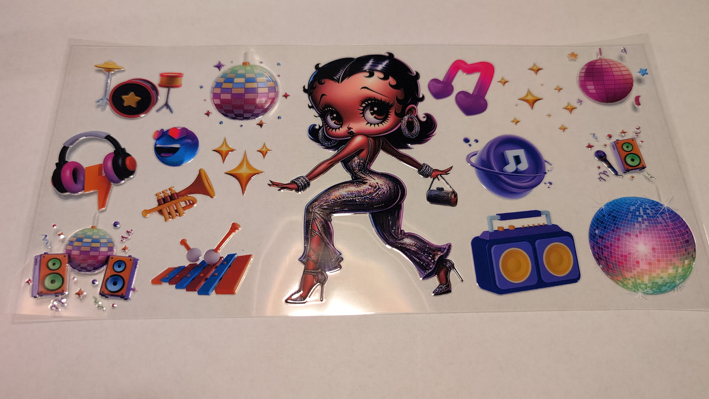 Beautiful Betty, Dance, Disco Ball, Boom Box, Melenated BB