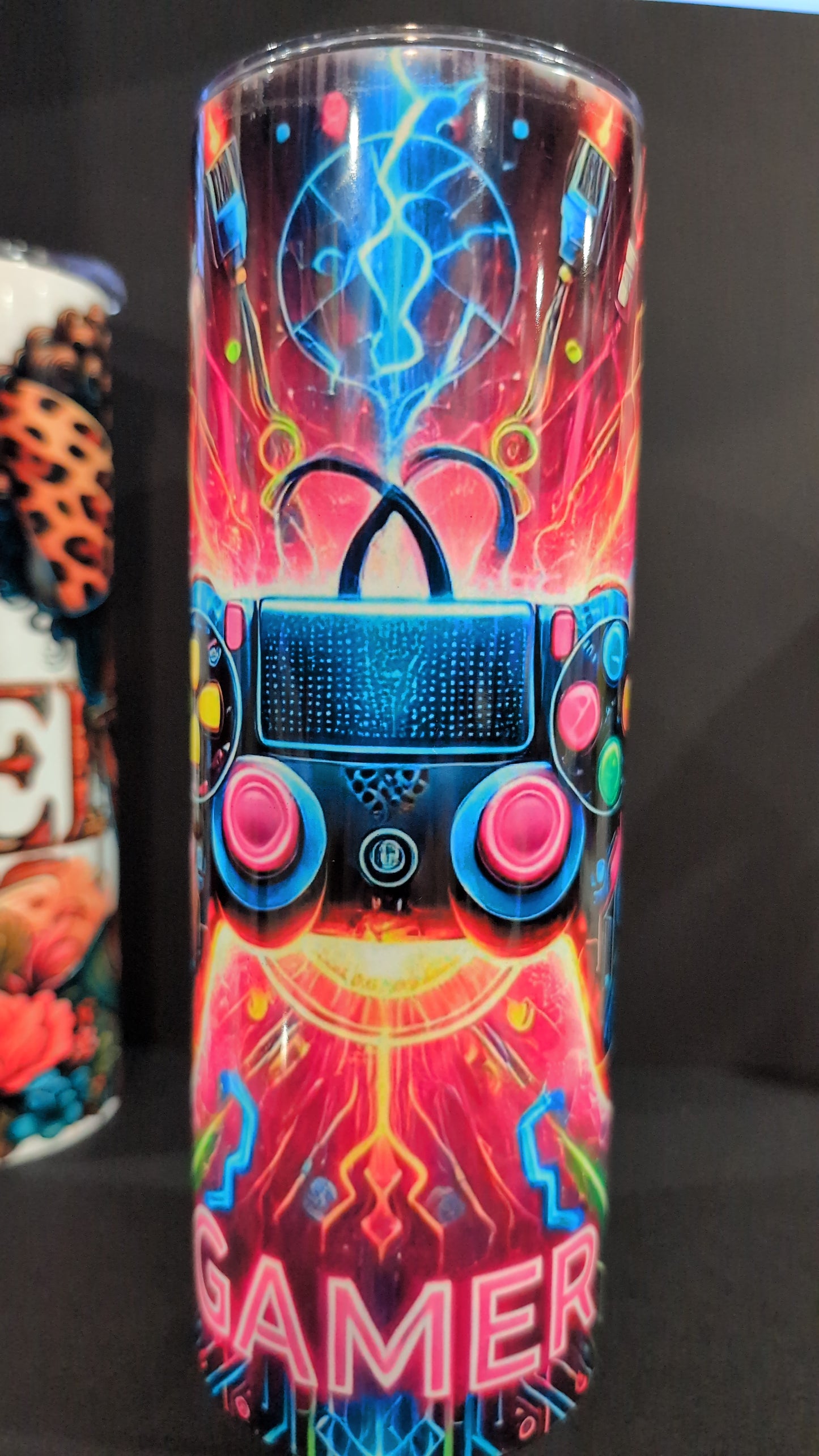 *Gamer, 20 oz, stainless steel tumbler