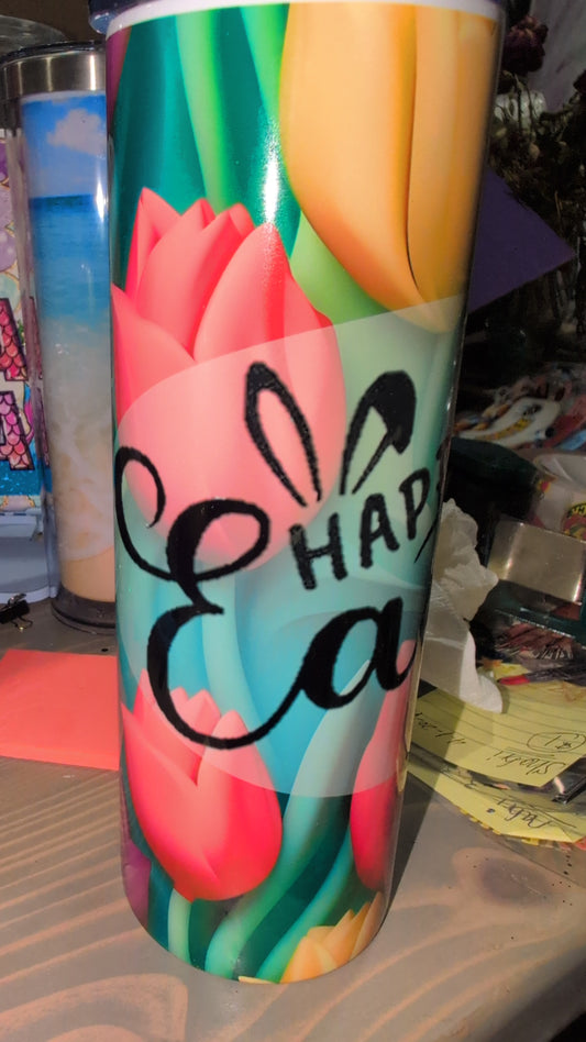 Happy Easter, 20 oz, stainless steel tumbler